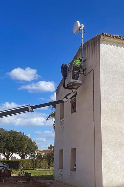 instalación de telecomunicaciones