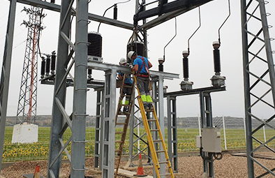 Montaje y reparación en subestaciones 